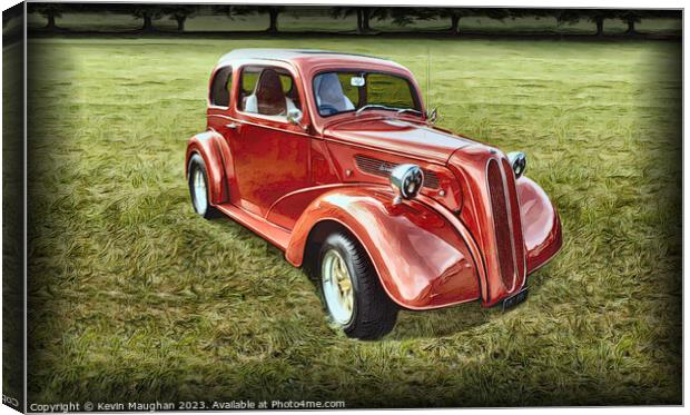Ford Pop Hot Rod Digital Art Version Canvas Print by Kevin Maughan