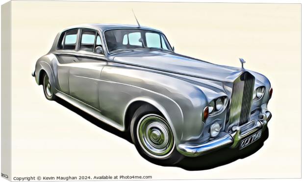 Rolls Royce 1964 Silver Cloud Canvas Print by Kevin Maughan