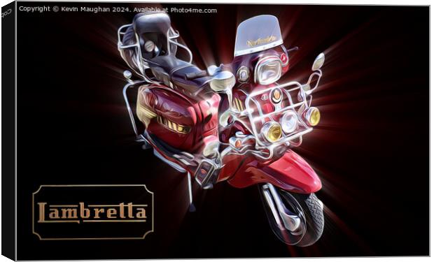 Lambretta Scooter Canvas Print by Kevin Maughan