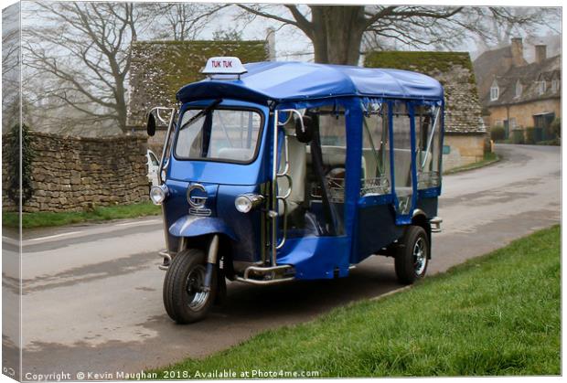 Tuk Tuk In The Cotswolds Canvas Print by Kevin Maughan