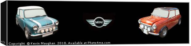 Classic Mini's Panoramic  Canvas Print by Kevin Maughan