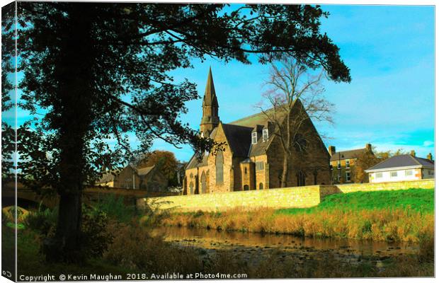 St Georges United Reformed Church In Morpeth Canvas Print by Kevin Maughan