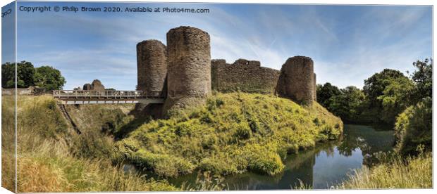 White Castle, Monmothshire, Wales 12th Century - C Canvas Print by Philip Brown