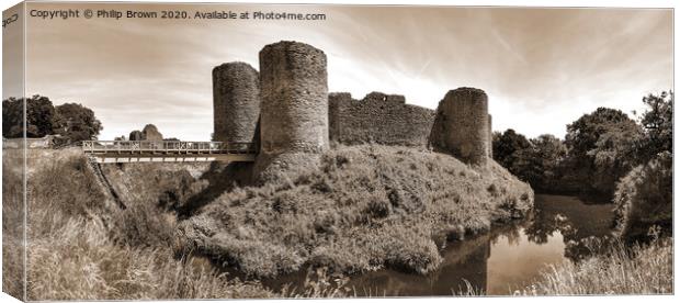 White Castle, Monmothshire, Wales 12th Century - S Canvas Print by Philip Brown