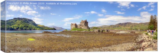 Eilean Donan Castle in Scotland Canvas Print by Philip Brown