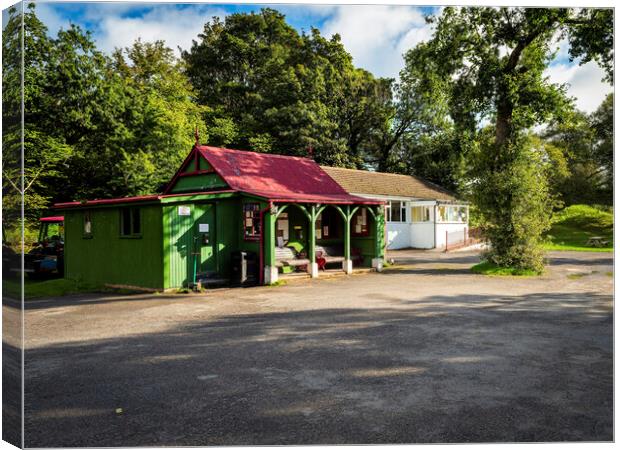 Corrie GC Clubhouse & Tearoom Canvas Print by David Brookens