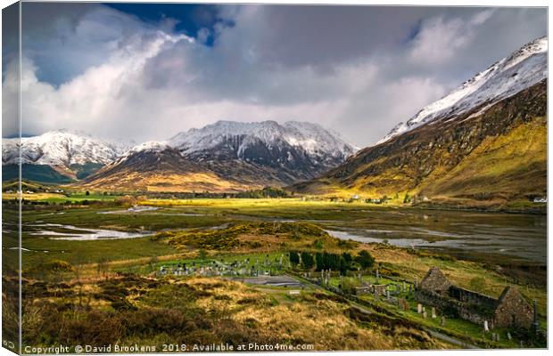 Sunshine on Strathcroe Canvas Print by David Brookens