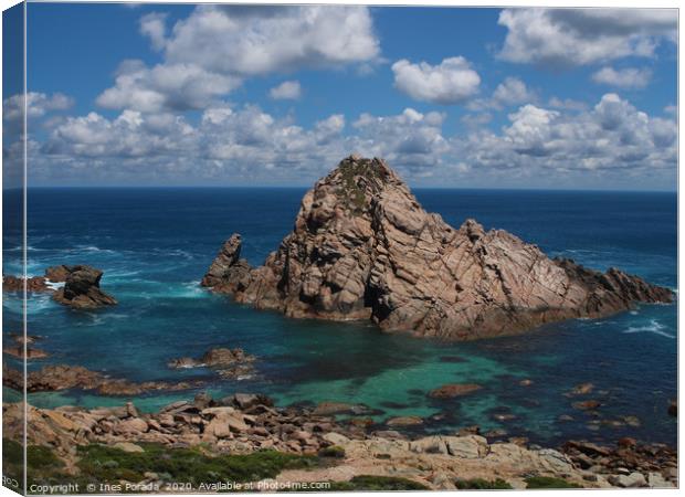 Sugarloaf Rock near Cape Naturaliste in Western Au Canvas Print by Ines Porada