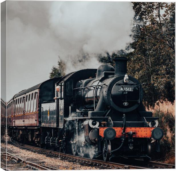 Speyside Locomotive Train Canvas Print by Duncan Loraine