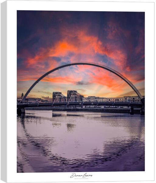 Glasgow Bridge Signed Print Canvas Print by Duncan Loraine