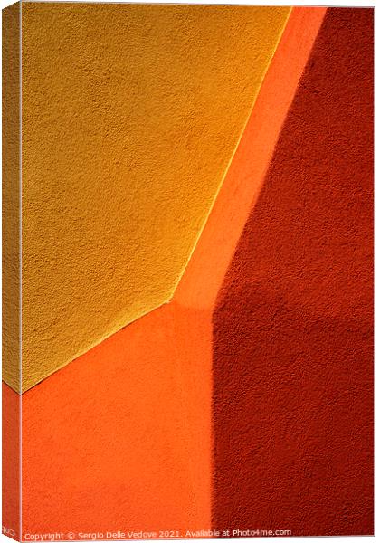 Edges of a colorful wall Canvas Print by Sergio Delle Vedove