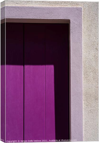 A violet window Canvas Print by Sergio Delle Vedove