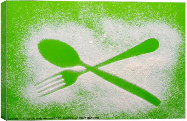 the fork and spoon imprint Canvas Print by Sergio Delle Vedove