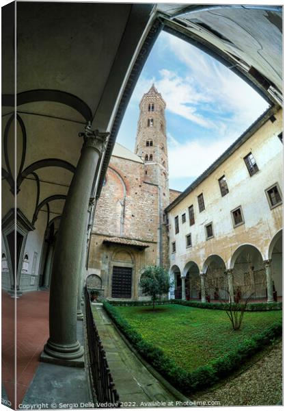 Badia Fiorentina monastery in Florence, Italy Canvas Print by Sergio Delle Vedove