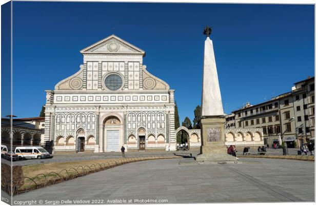 Santa Maria Novella church in Florence, Italy Canvas Print by Sergio Delle Vedove