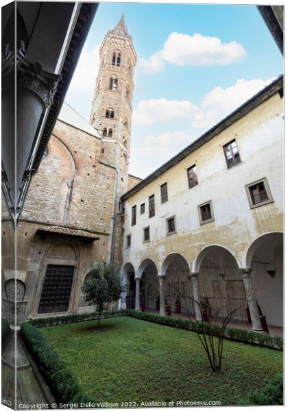 Badia Fiorentina - Monastery in Florence, Italy Canvas Print by Sergio Delle Vedove