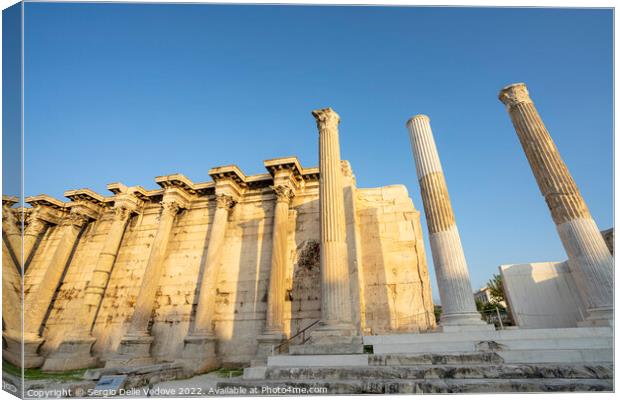 Hadrian's Library archaeological site in Athens, Greece Canvas Print by Sergio Delle Vedove