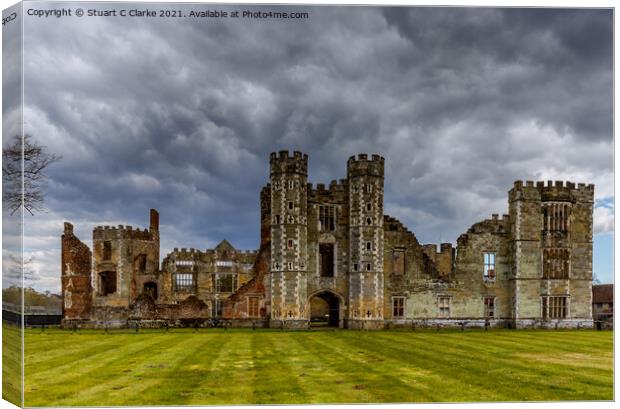 Cowdray Ruins Canvas Print by Stuart C Clarke