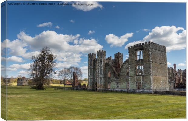 Cowdray Ruins Canvas Print by Stuart C Clarke