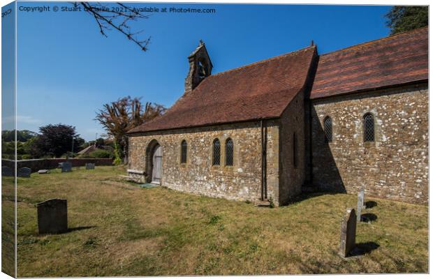 Barlavington church Canvas Print by Stuart C Clarke