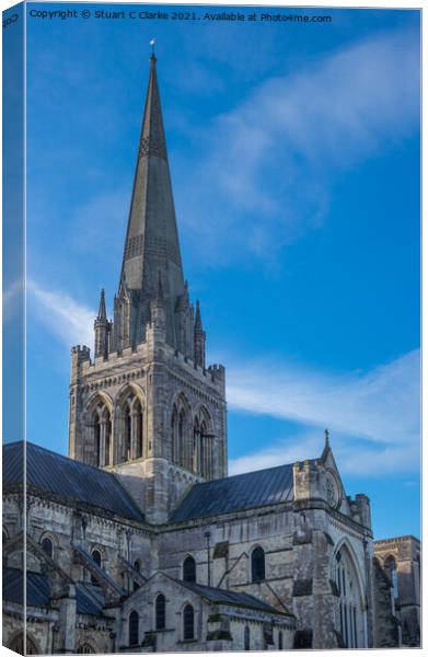 Chichester cathedral Canvas Print by Stuart C Clarke