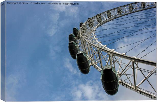 London Eye Canvas Print by Stuart C Clarke