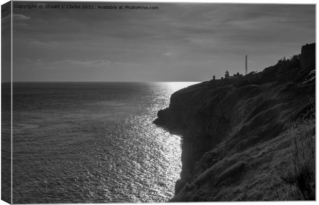 Anvil Point lighthouse Canvas Print by Stuart C Clarke