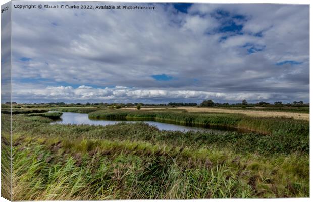 Cloudy Pagham Canvas Print by Stuart C Clarke