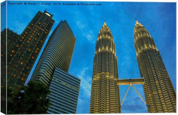 Petronas Towers Canvas Print by Stuart C Clarke