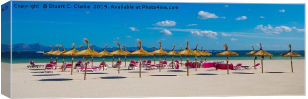 Alcudia Beach Canvas Print by Stuart C Clarke