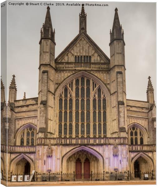 Winchester Cathedral Canvas Print by Stuart C Clarke