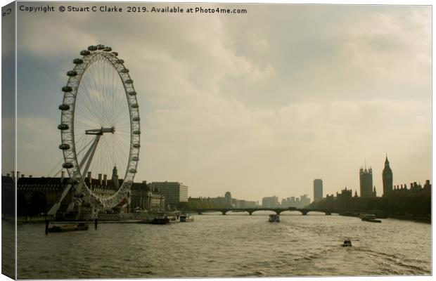London Eye Canvas Print by Stuart C Clarke