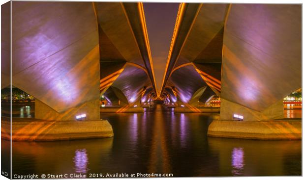 Esplanade, Singapore Canvas Print by Stuart C Clarke