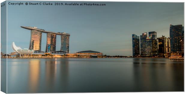 Marina Bay Sands, Singapore Canvas Print by Stuart C Clarke