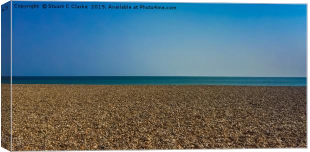 Beach horizon Canvas Print by Stuart C Clarke