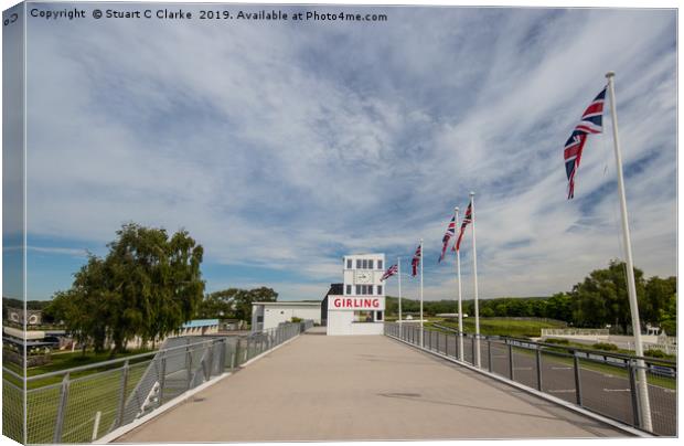 Goodwood Motor Circuit Canvas Print by Stuart C Clarke