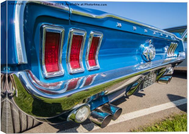 Ford Mustang Canvas Print by Stuart C Clarke