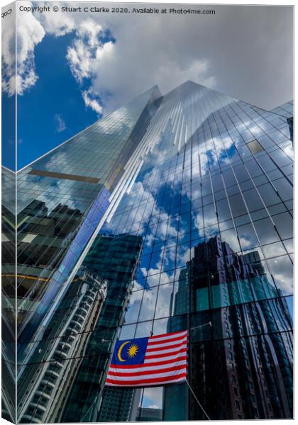 Architectural reflections Canvas Print by Stuart C Clarke