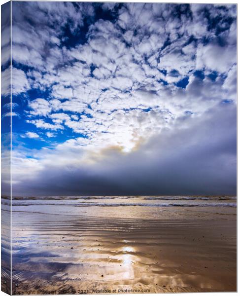 Sunshine through the storm Canvas Print by Stuart C Clarke
