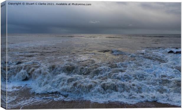 High tide Canvas Print by Stuart C Clarke