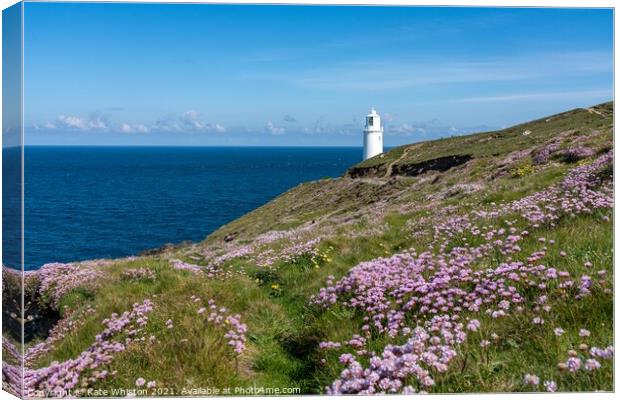 Spring At Trevose Head Canvas Print by Kate Whiston
