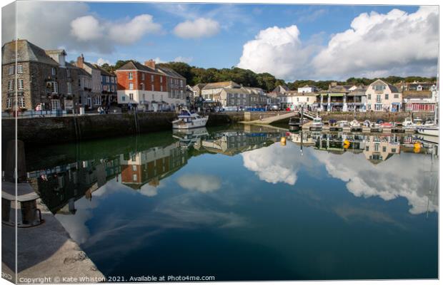 September Clouds Over Padstow Canvas Print by Kate Whiston
