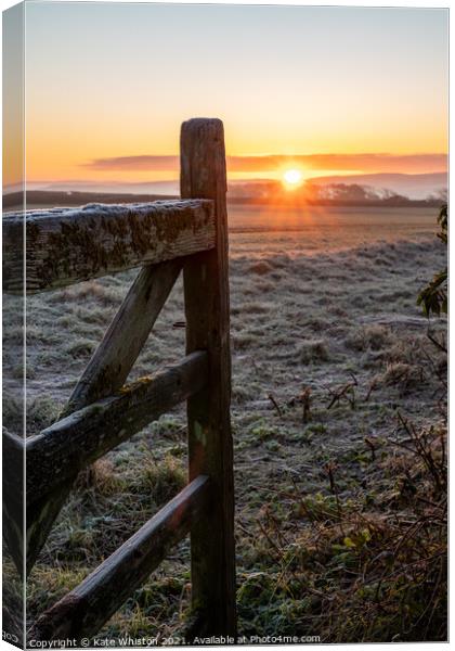 Gate To The Sun Canvas Print by Kate Whiston