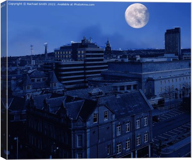 Night in Sheffield Canvas Print by Rachael Smith