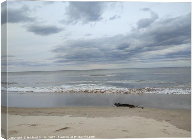  oceanbeach in Northumberland  Canvas Print by Rachael Smith