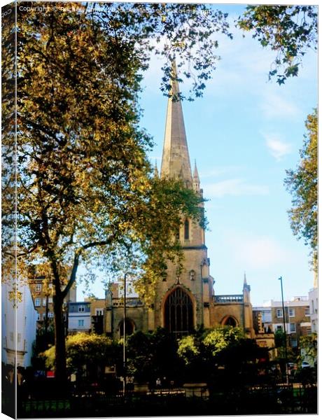 Paddington Church Canvas Print by Rachael Smith