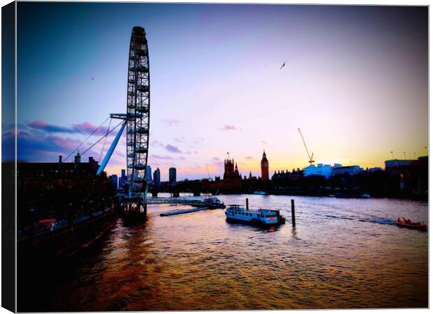 London Eye Canvas Print by Rachael Smith