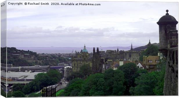 Landscape view from Edinburgh Canvas Print by Rachael Smith