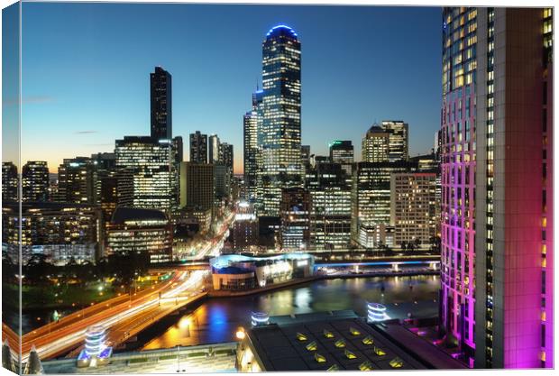 An Evening in Melbourne Canvas Print by Ian Spencer