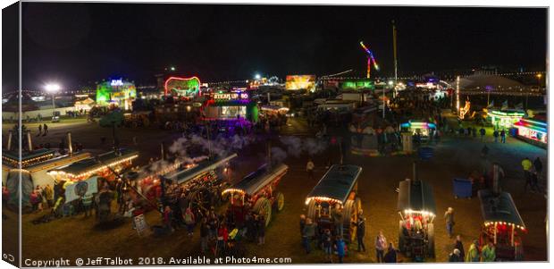 In Steam at The Fair Canvas Print by Jeff Talbot